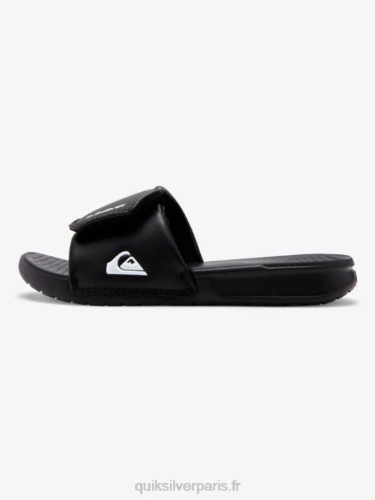 garçons Quiksilver 8-16 curseurs de réglage de la côte lumineuse D6PT2185 noir blanc
