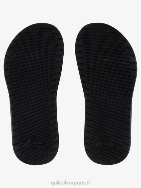 garçons Quiksilver 8-16 curseurs de réglage de la côte lumineuse D6PT2185 noir blanc