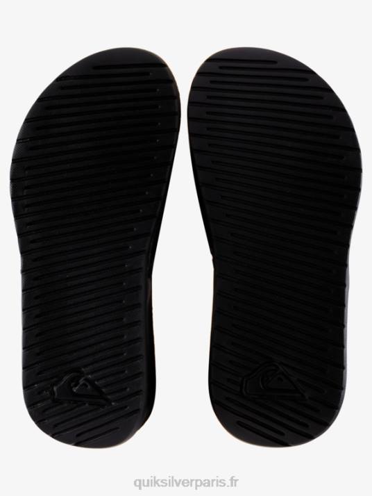 garçons Quiksilver 8-16 curseurs de réglage de la côte lumineuse D6PT2185 noir blanc
