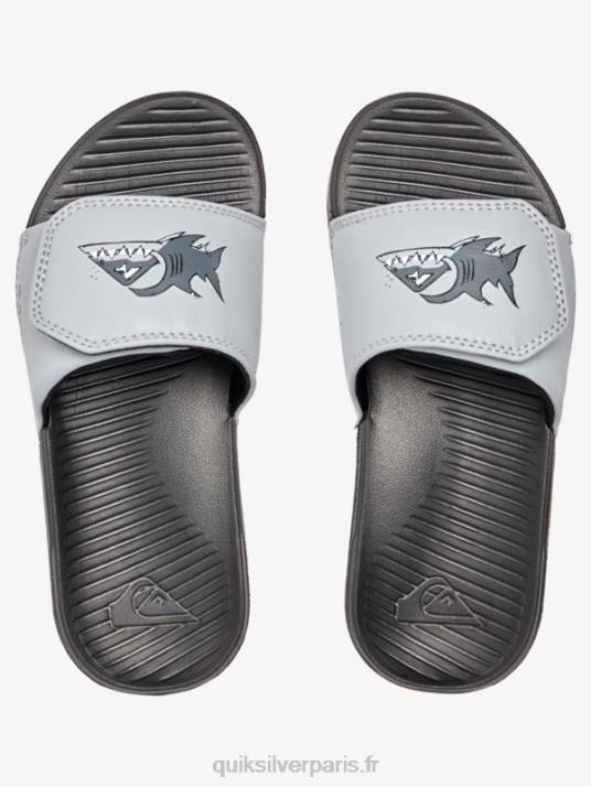 garçons Quiksilver 8-16 curseurs de réglage de la côte lumineuse D6PT2186 gris 1
