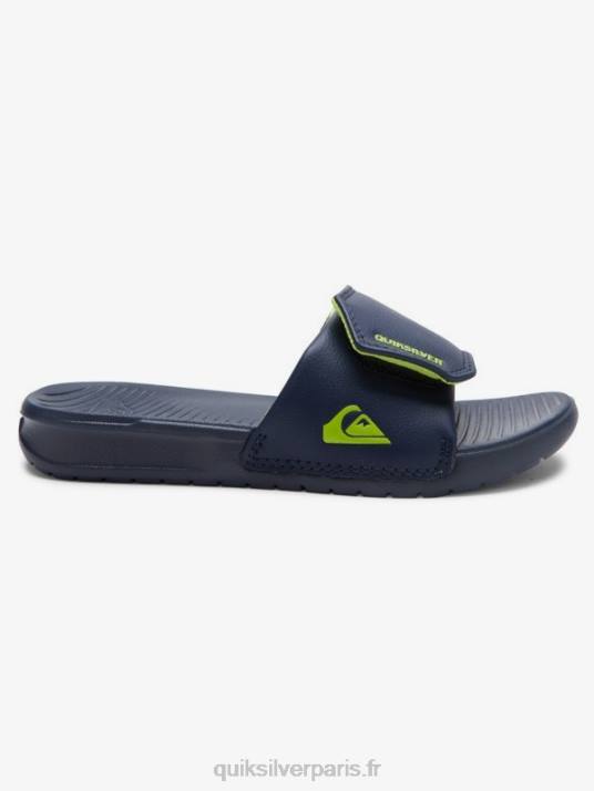 garçons Quiksilver 8-16 curseurs de réglage de la côte lumineuse D6PT2187 bleu vert