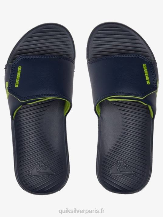 garçons Quiksilver 8-16 curseurs de réglage de la côte lumineuse D6PT2187 bleu vert