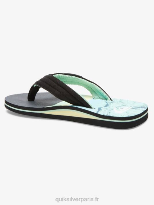 garçons Quiksilver 8-16 molokai layback sandale de base pour jeunes D6PT2249 vert 1