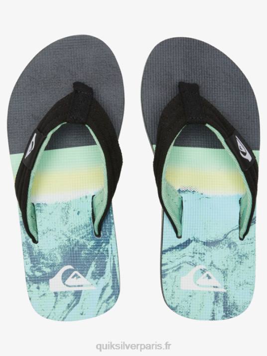 garçons Quiksilver 8-16 molokai layback sandale de base pour jeunes D6PT2249 vert 1