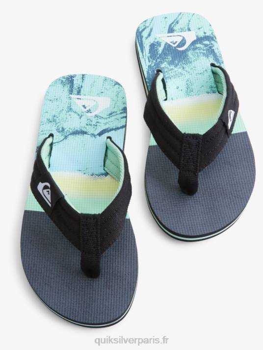 garçons Quiksilver 8-16 molokai layback sandale de base pour jeunes D6PT2249 vert 1
