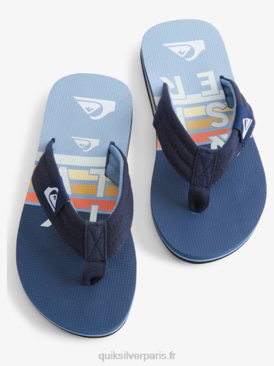 garçons Quiksilver 8-16 molokai layback sandale de base pour jeunes D6PT2250 bleu 3