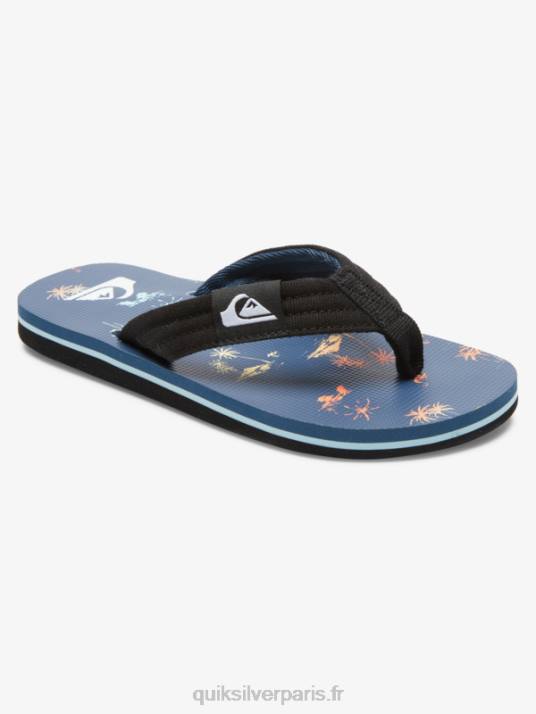 garçons Quiksilver 8-16 molokai layback sandale de base pour jeunes D6PT2251 bleu 4