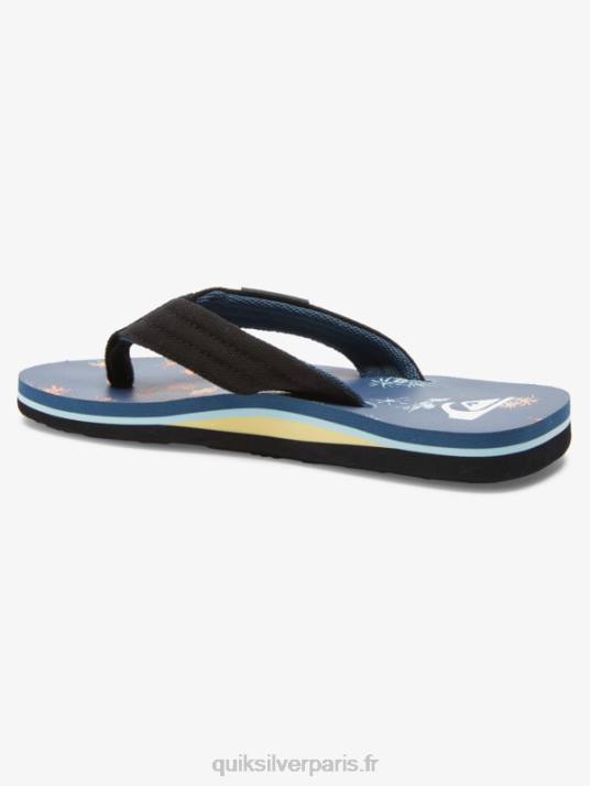 garçons Quiksilver 8-16 molokai layback sandale de base pour jeunes D6PT2251 bleu 4