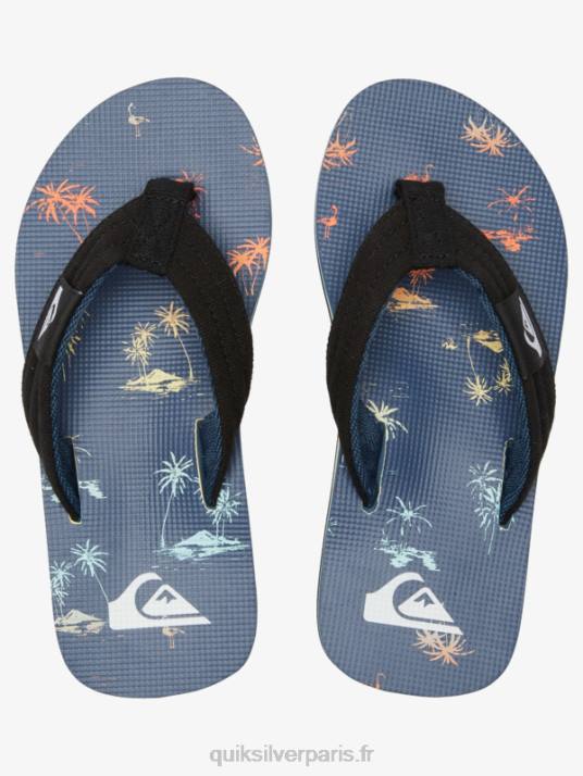 garçons Quiksilver 8-16 molokai layback sandale de base pour jeunes D6PT2251 bleu 4
