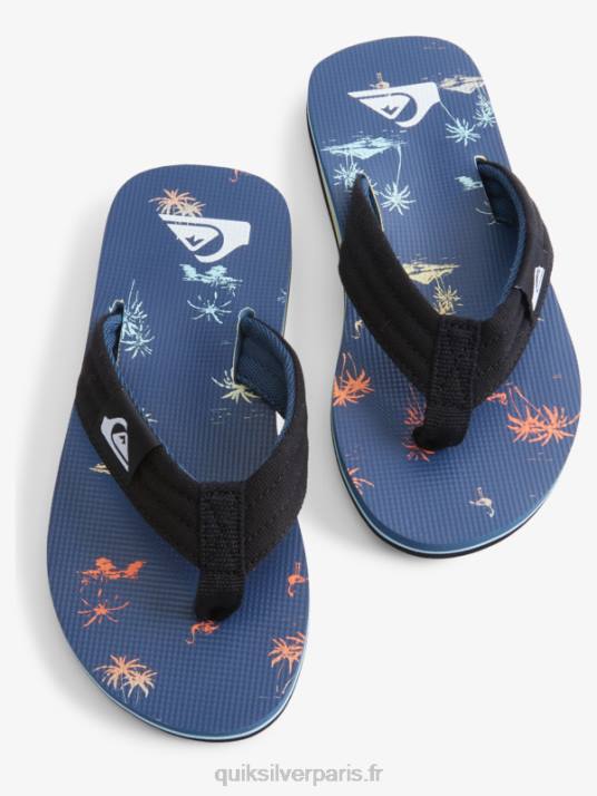 garçons Quiksilver 8-16 molokai layback sandale de base pour jeunes D6PT2251 bleu 4