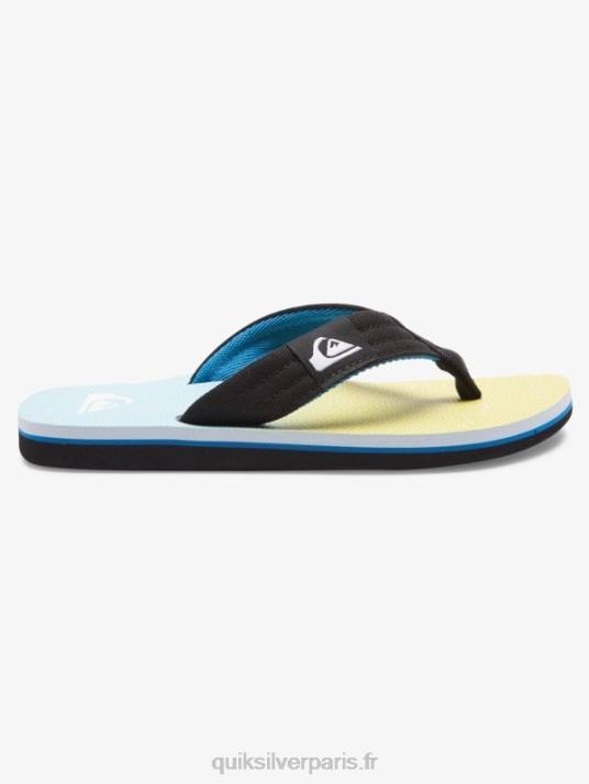 garçons Quiksilver 8-16 molokai layback sandale de base pour jeunes D6PT2252 bleu jaune