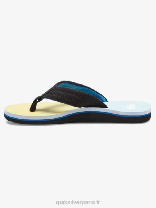 garçons Quiksilver 8-16 molokai layback sandale de base pour jeunes D6PT2252 bleu jaune