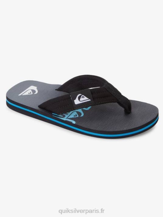 garçons Quiksilver 8-16 molokai layback sandale de base pour jeunes D6PT2254 noir