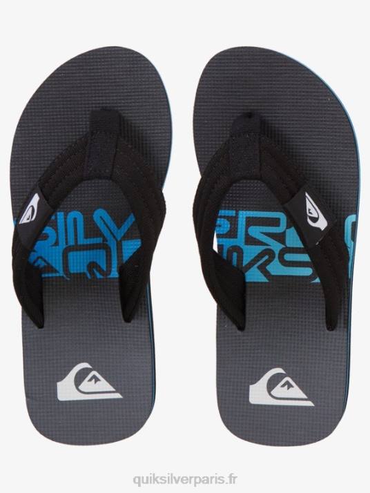 garçons Quiksilver 8-16 molokai layback sandale de base pour jeunes D6PT2254 noir