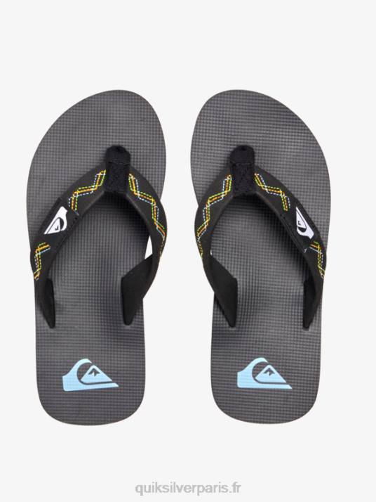 garçons Quiksilver 8-16 sandales à coutures molokai D6PT2148 vert noir