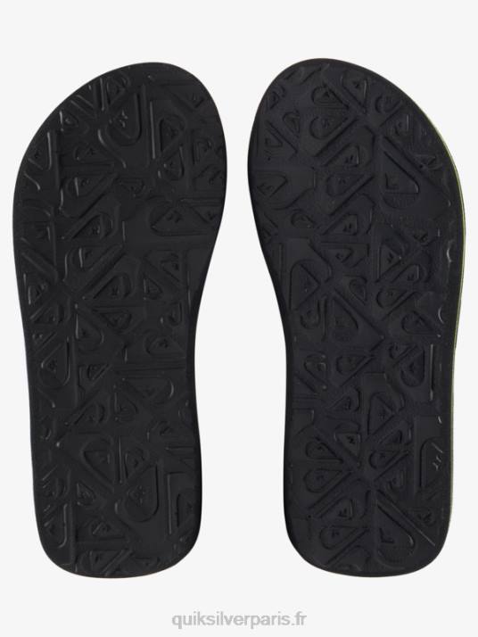 garçons Quiksilver 8-16 sandales à coutures molokai D6PT2148 vert noir