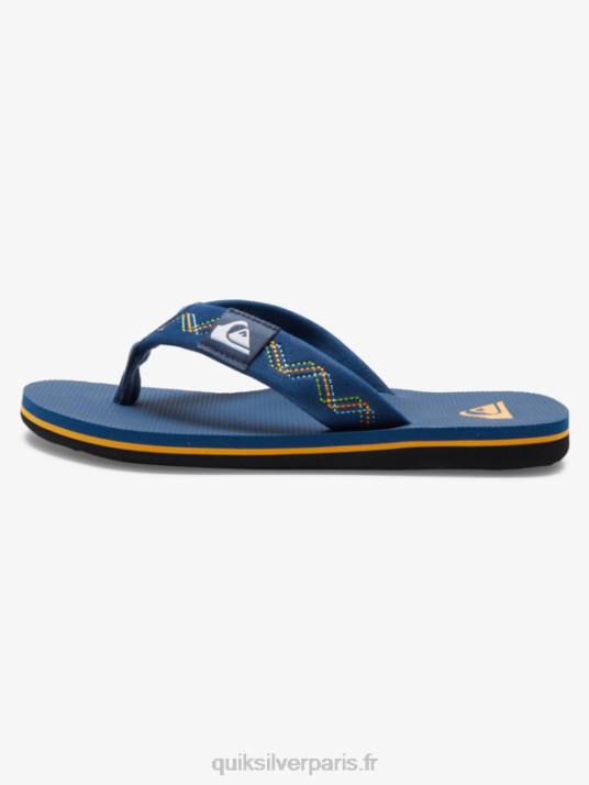 garçons Quiksilver 8-16 sandales à coutures molokai D6PT2149 bleu 1