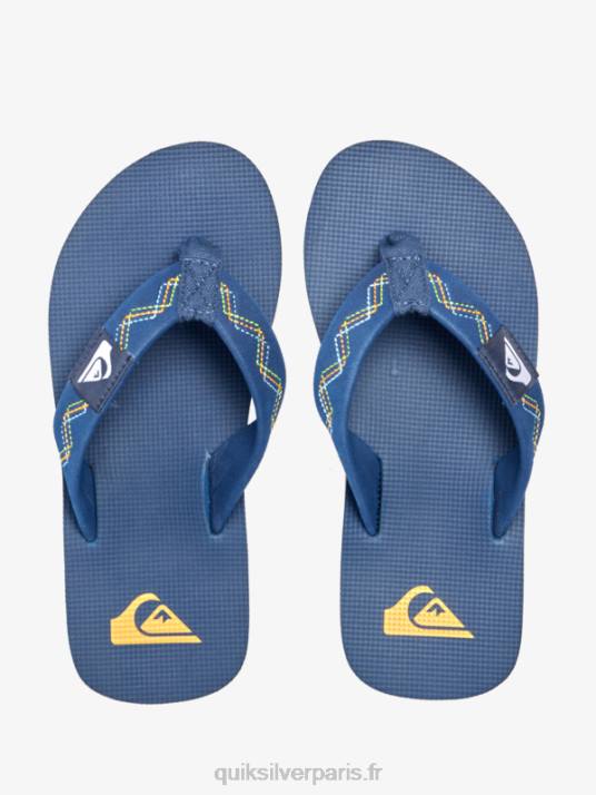 garçons Quiksilver 8-16 sandales à coutures molokai D6PT2149 bleu 1