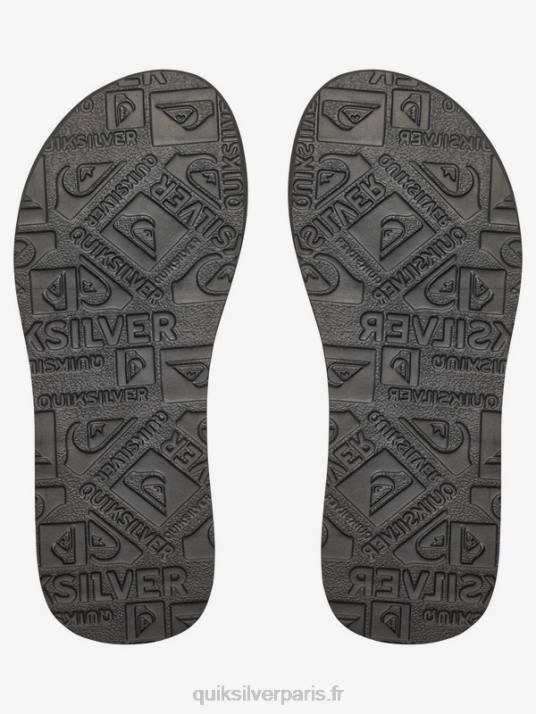garçons Quiksilver 8-16 sandales en cuir suédé Carver D6PT2283 demi-tasse - solide