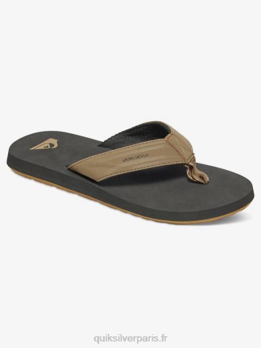 garçons Quiksilver 8-16 sandales en forme de clé à molette D6PT2284 beige - solide