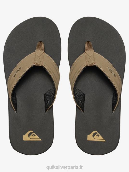 garçons Quiksilver 8-16 sandales en forme de clé à molette D6PT2284 beige - solide