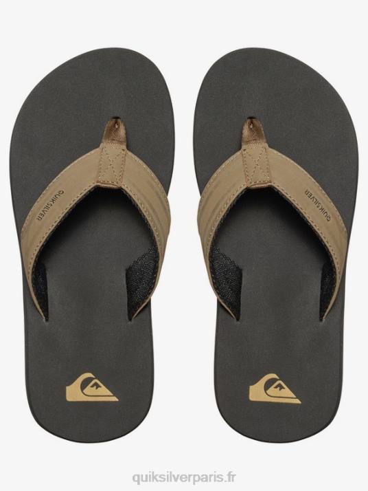 garçons Quiksilver 8-16 sandales en forme de clé à molette D6PT2284 beige - solide