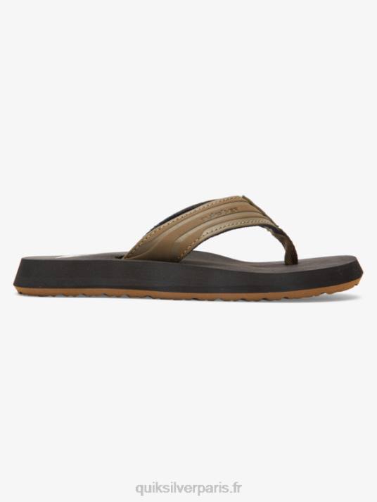 garçons Quiksilver 8-16 sandales en forme de clé à molette D6PT2284 beige - solide