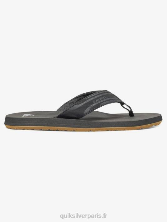 garçons Quiksilver 8-16 sandales en forme de clé à molette D6PT2285 noir marron