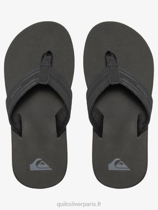 garçons Quiksilver 8-16 sandales en forme de clé à molette D6PT2285 noir marron