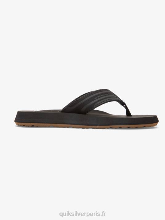 garçons Quiksilver 8-16 sandales en forme de clé à molette D6PT2285 noir marron