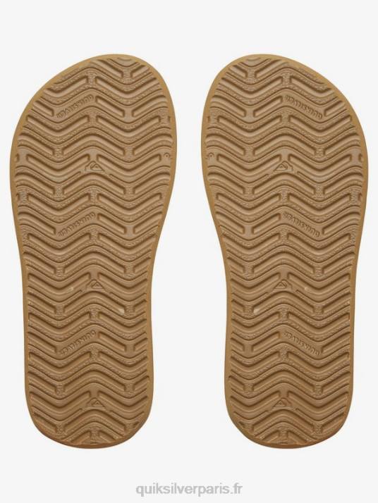 garçons Quiksilver 8-16 sandales en forme de clé à molette D6PT2285 noir marron