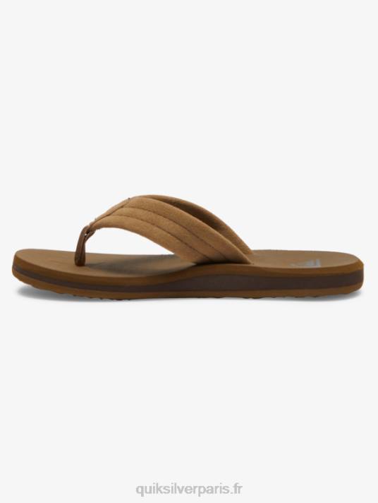garçons Quiksilver 8-16 sandales à âme en daim Carver D6PT2092 bronzer 1