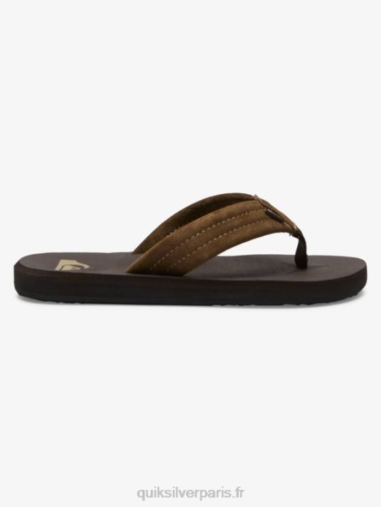 garçons Quiksilver 8-16 sandales à âme en daim Carver D6PT2093 marron 1