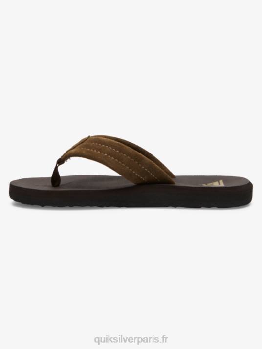 garçons Quiksilver 8-16 sandales à âme en daim Carver D6PT2093 marron 1