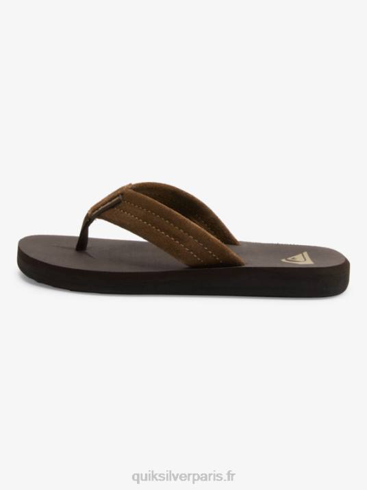 garçons Quiksilver 8-16 sandales à âme en daim Carver D6PT2093 marron 1