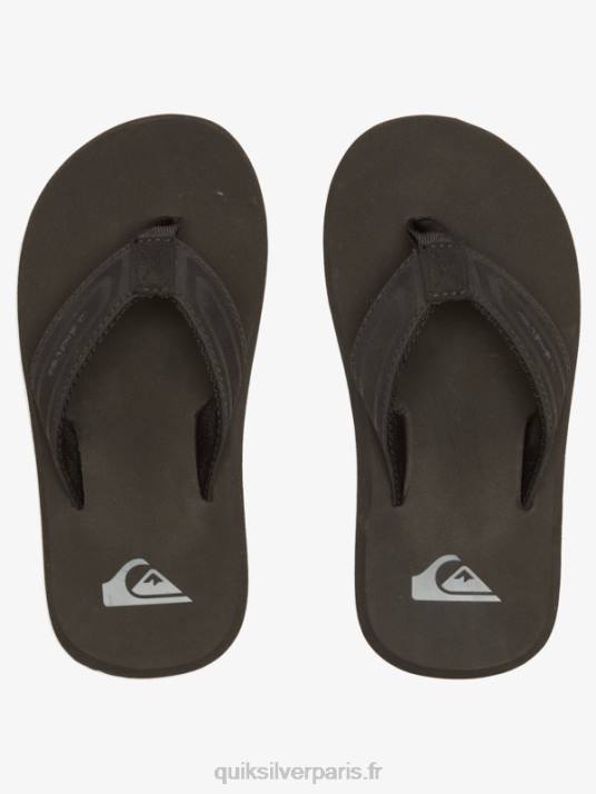 garçons Quiksilver 8-16 sandales à noyau de clé à molette D6PT2181 noir