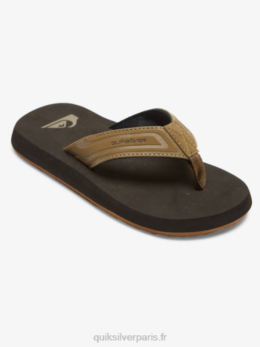 garçons Quiksilver 8-16 sandales à noyau de clé à molette D6PT2182 bronzer 1