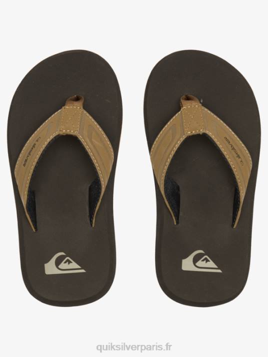 garçons Quiksilver 8-16 sandales à noyau de clé à molette D6PT2182 bronzer 1