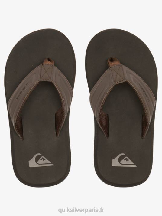 garçons Quiksilver 8-16 sandales à noyau de clé à molette D6PT2183 marron 1
