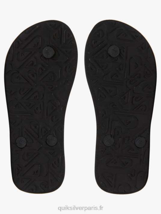 garçons Quiksilver 8-16 tongs molokai D6PT2021 noir/orange/gris