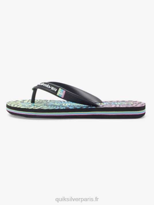 garçons Quiksilver 8-16 tongs molokai D6PT2022 noir/rose/bleu