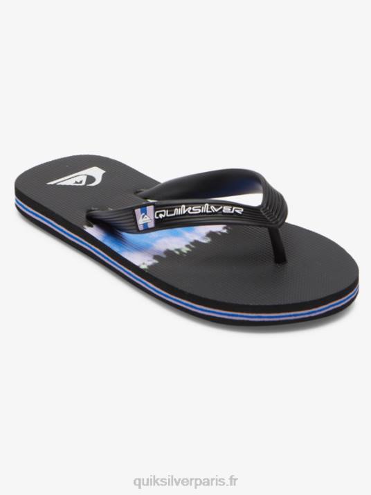 garçons Quiksilver 8-16 tongs molokai D6PT2023 noir