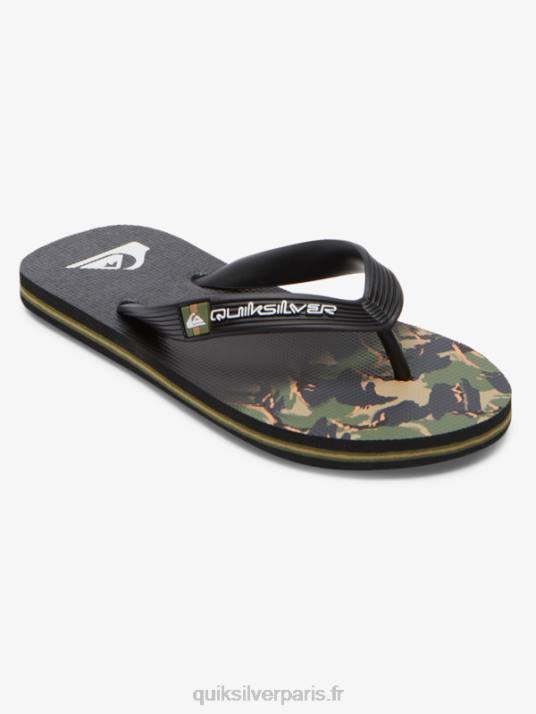 garçons Quiksilver 8-16 tongs molokai D6PT2025 vert 1