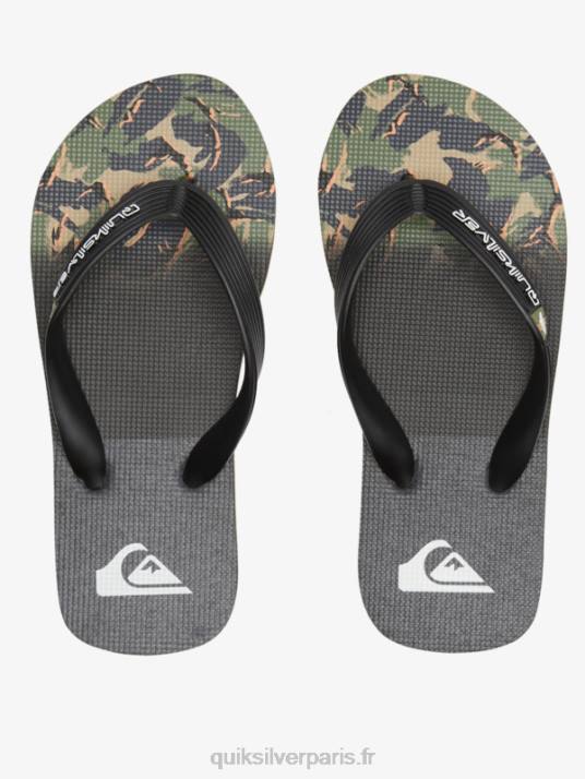 garçons Quiksilver 8-16 tongs molokai D6PT2025 vert 1