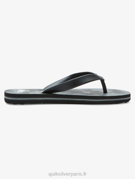 garçons Quiksilver 8-16 tongs molokai D6PT2026 gris noir