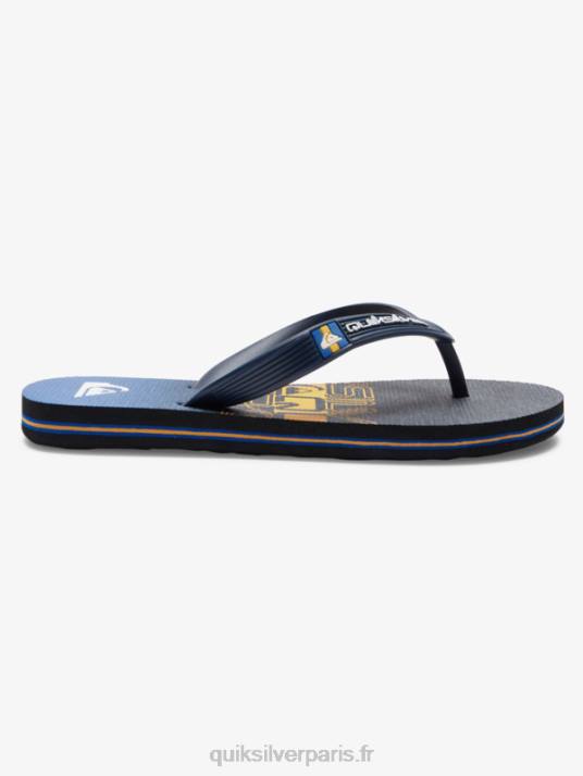 garçons Quiksilver 8-16 tongs molokai D6PT2027 noir/orange