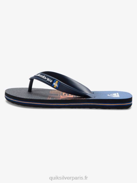 garçons Quiksilver 8-16 tongs molokai D6PT2027 noir/orange