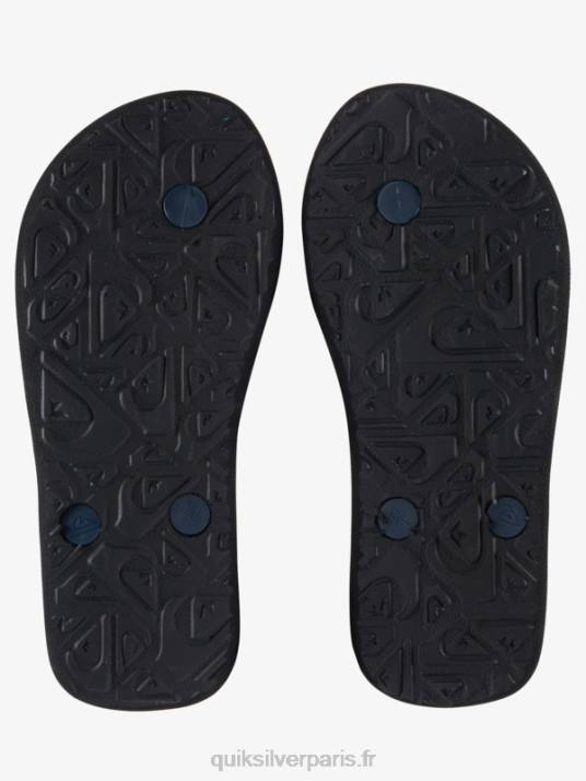garçons Quiksilver 8-16 tongs molokai D6PT2028 gris noir
