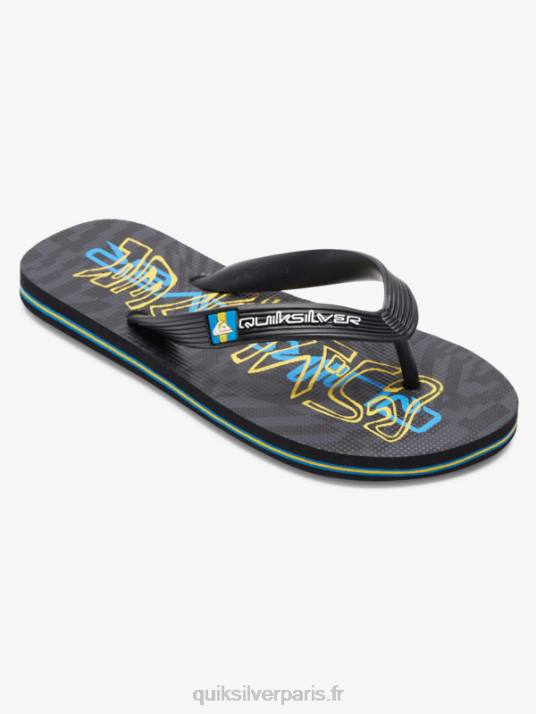 garçons Quiksilver 8-16 tongs molokai D6PT2029 noir