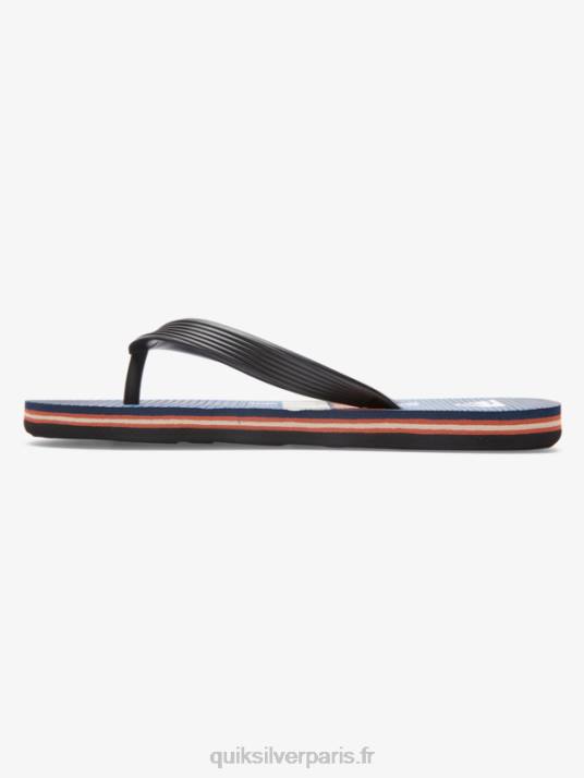 garçons Quiksilver 8-16 tongs molokai D6PT2030 noir/bleu